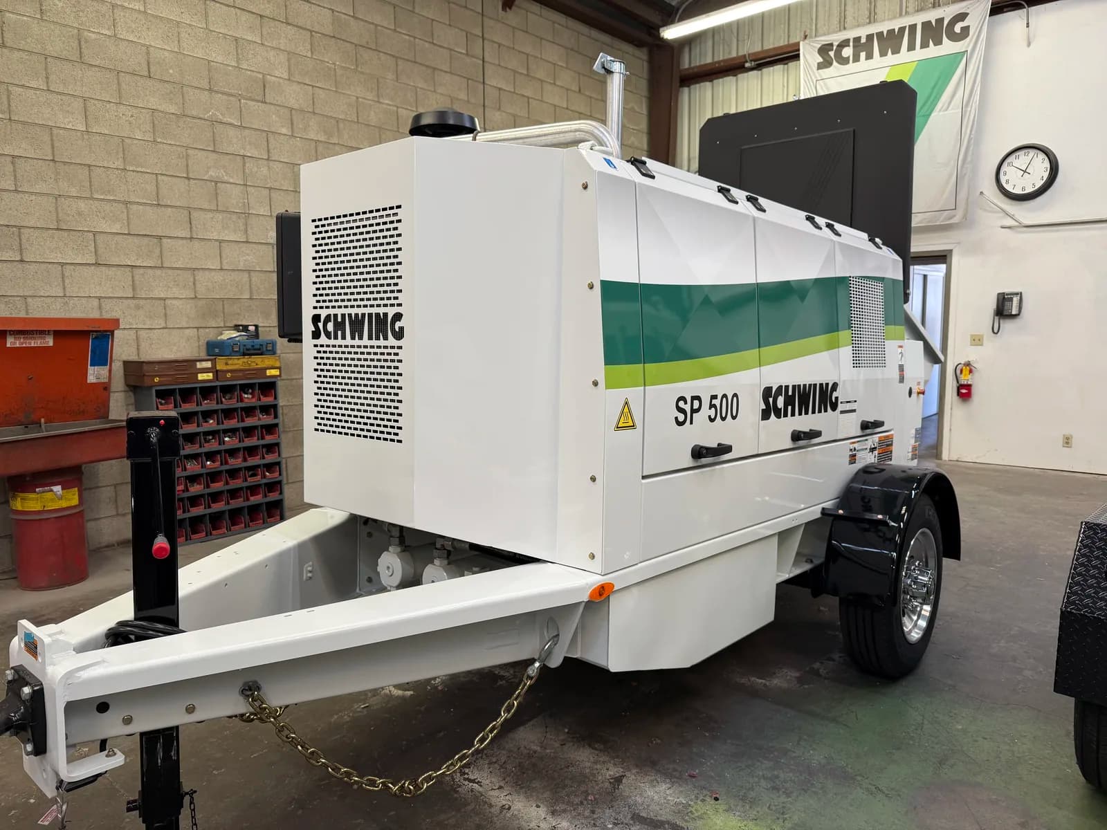 48 North Concrete line pump ready for dispatch